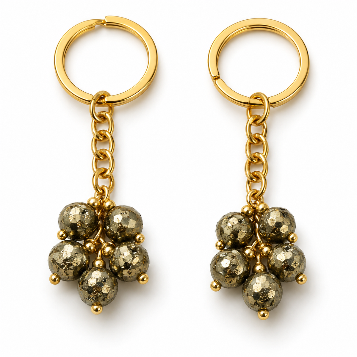 Pyrite Dhan Varsha Keychain (Buy 1 Get 1)