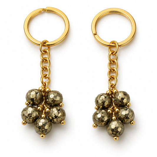 Pyrite Dhan Varsha Keychain (Buy 1 Get 1)