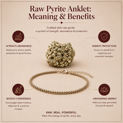 Mahalaxmi Pyrite Anklet