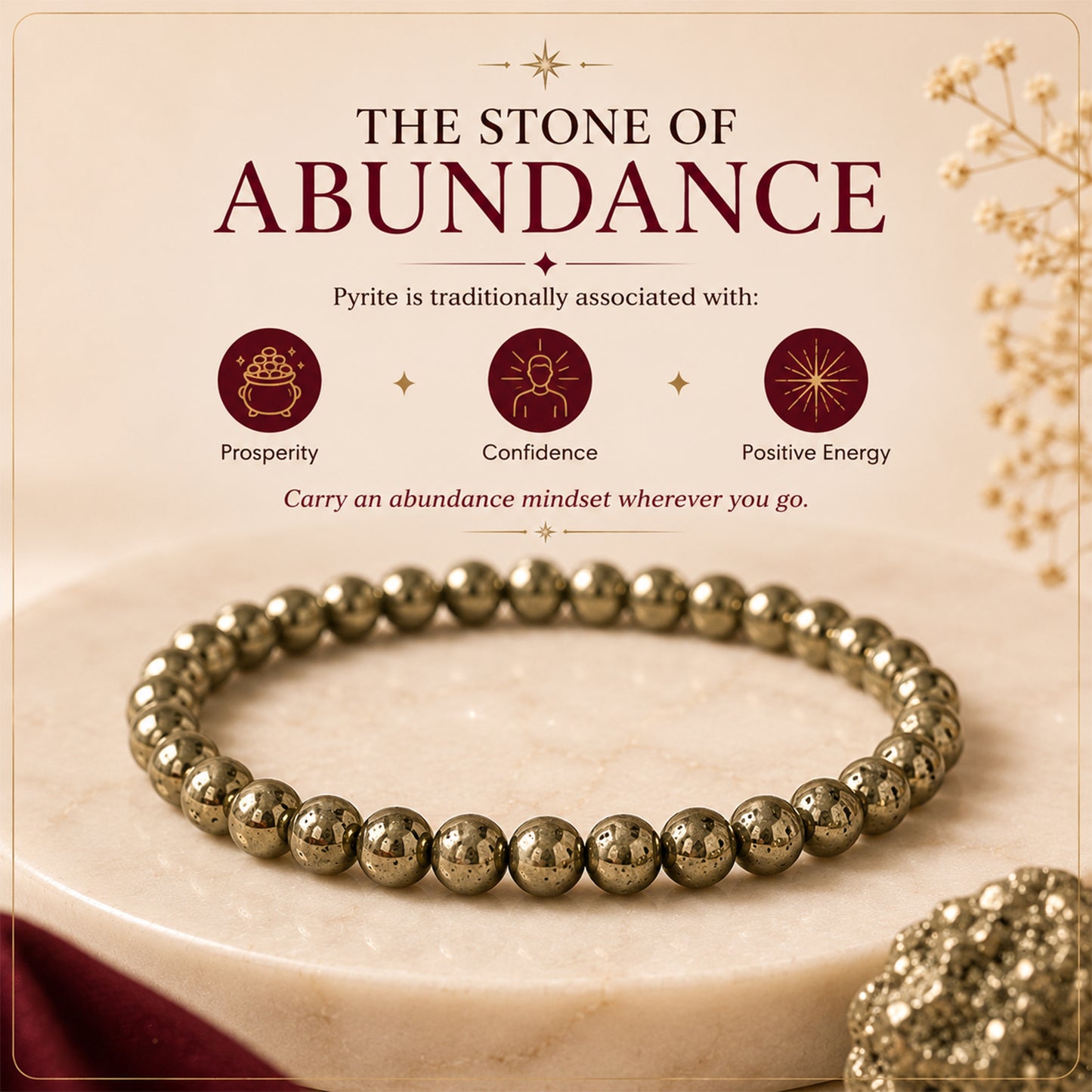 Pyrite Money Magnet Bracelet