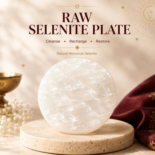 Raw Selenite Cleansing Plate