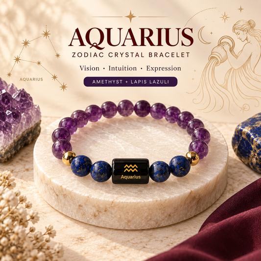 Aquarius Zodiac Bracelet image 1
