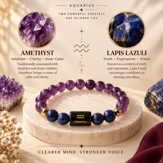 Aquarius Zodiac Bracelet image 2