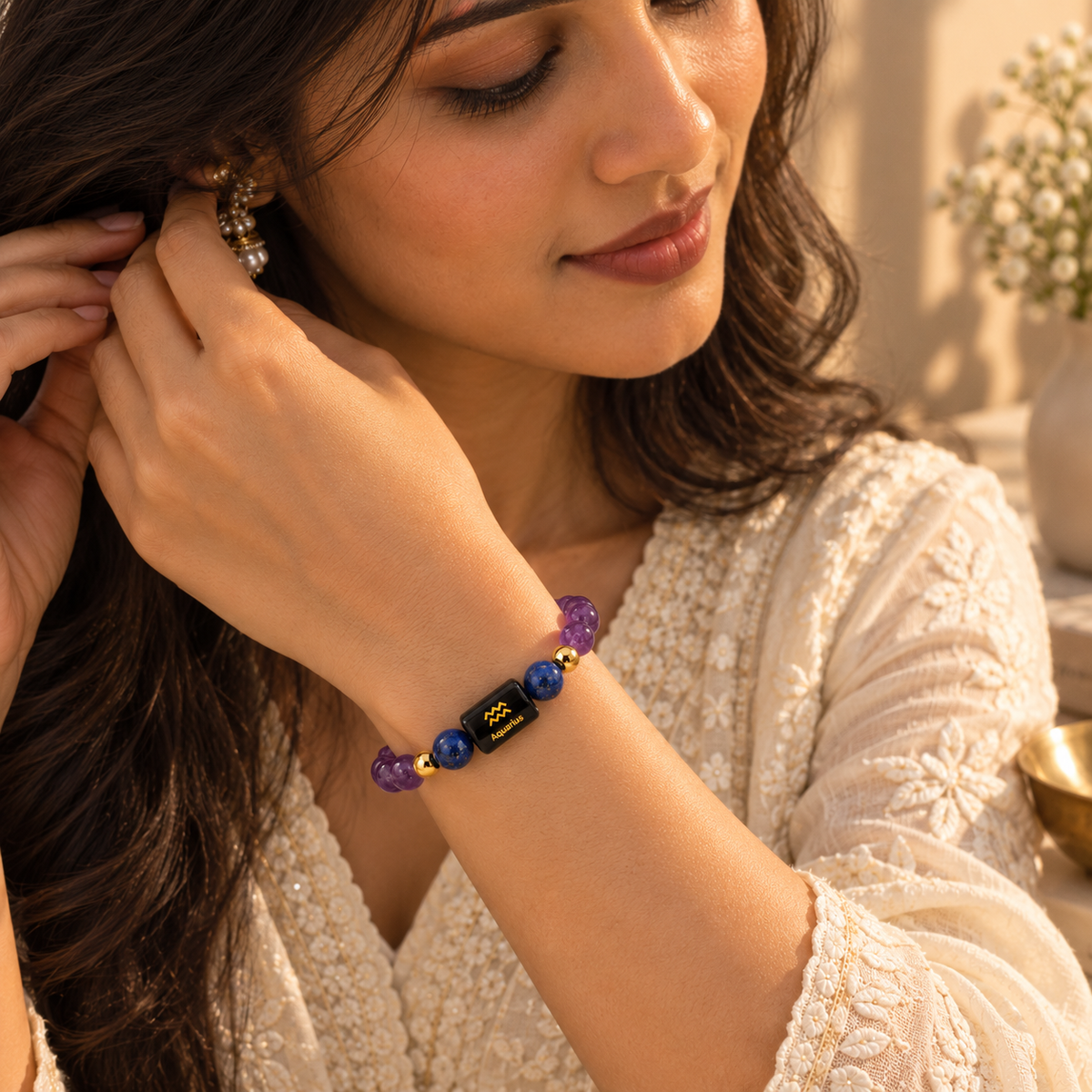 Aquarius Zodiac Bracelet image 3