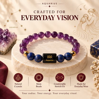 Aquarius Zodiac Bracelet image 4