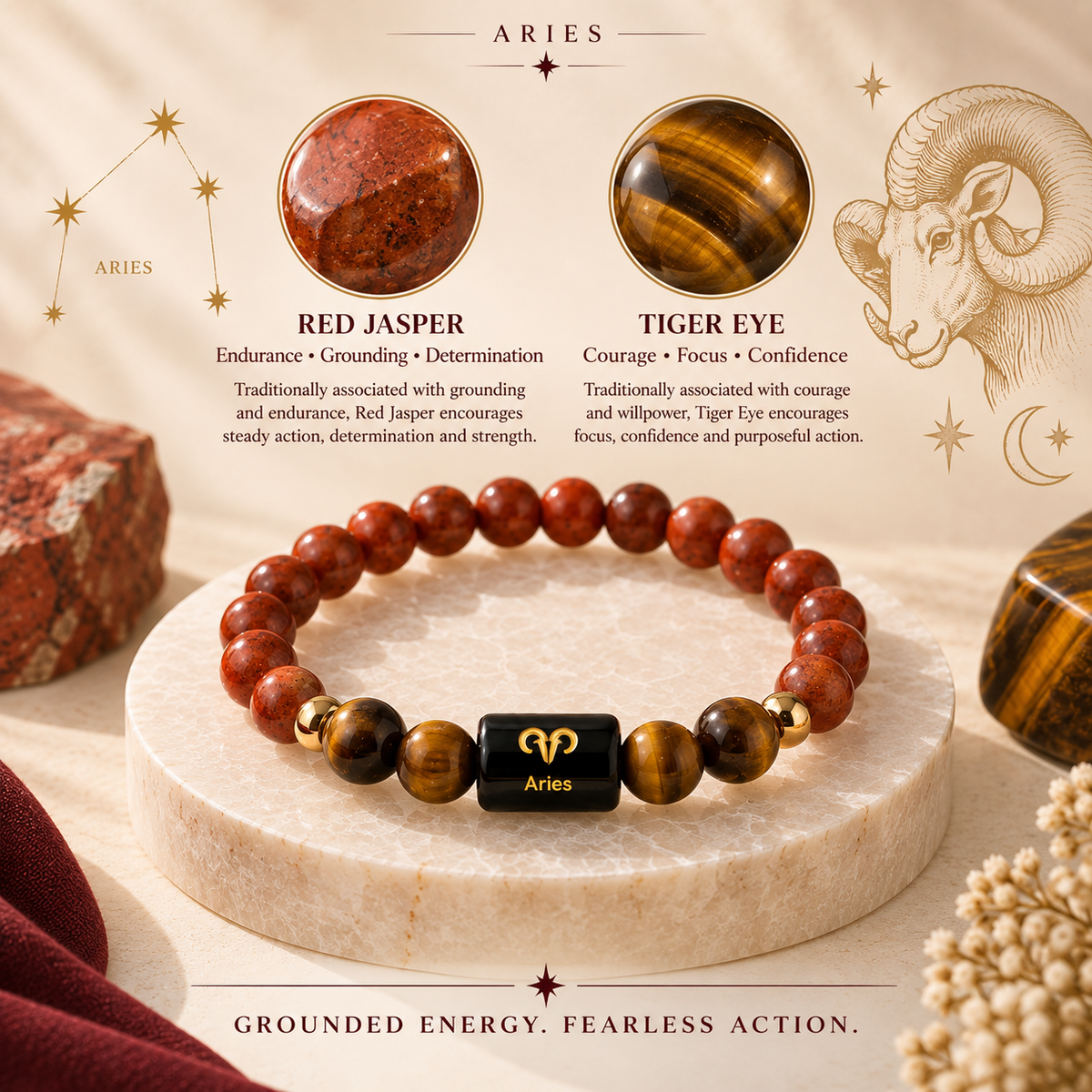 Aries Zodiac Bracelet image 2