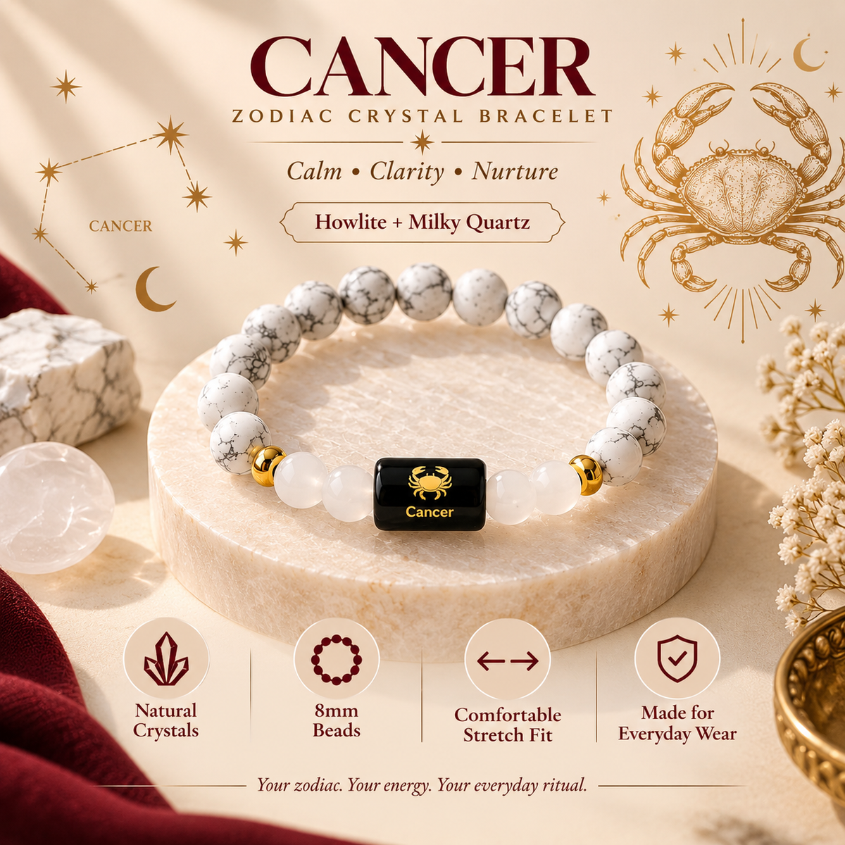 Cancer Zodiac Bracelet image 1