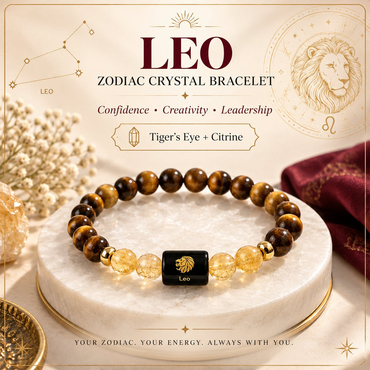 Leo Zodiac Bracelet image 1