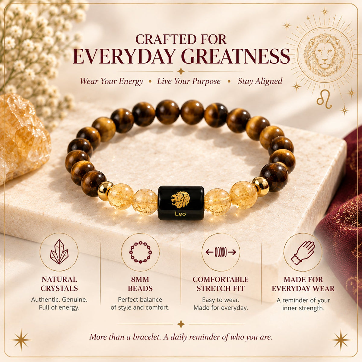 Leo Zodiac Bracelet image 4